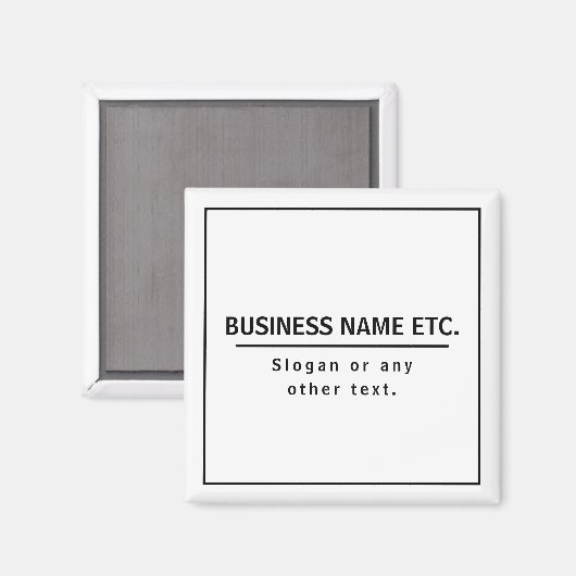 Modern zwart-wit magneet (Voorkant / Achterkant)