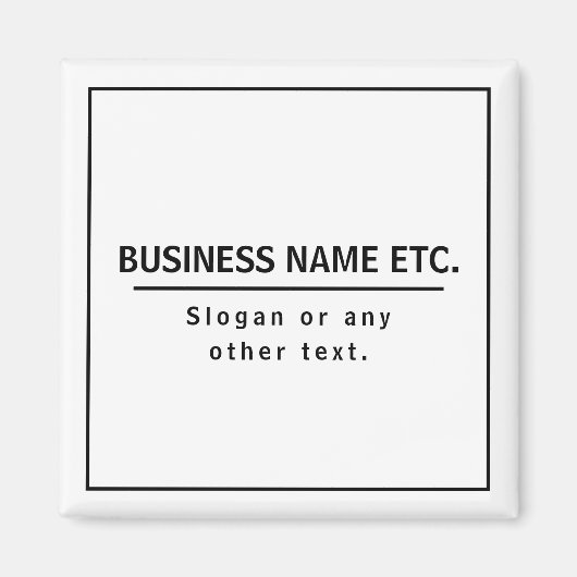 Modern zwart-wit magneet (Voorkant)