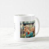 Modern Zwart & Wit Mama Mama Bruh Koffiemok (Voorkant rechts)