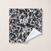 Modern zwart-wit marmeren patroon bad handdoek (Wasdoekje)