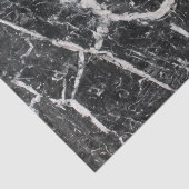 Modern zwart-wit marmerpatroon tissuepapier (Detail)