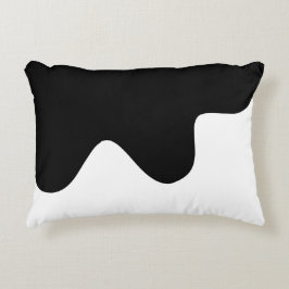 Modern Zwart-wit Minimal Abstracte kunst Accent Kussen