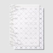 Modern zwart wit minimale bladeren bruiloft vellum uitnodigingen (Offset (Uitnodiging))