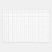 Modern zwart-wit minimalistisch patroon inpakpapier vel (Voorkant 2)
