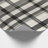 Modern zwart wit monochroom plakken cadeaupapier (Hoek)