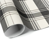 Modern zwart wit monochroom plakken cadeaupapier (Rol Hoek)