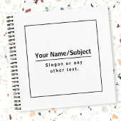 Modern zwart & wit notitieboek