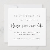 Modern zwart wit om het even welk kleurenhuwelijk kaart (Voorkant)