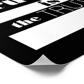 modern zwart-wit ontwerp met waarheidsquote poster (Hoek)