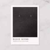 Modern zwart wit oorscherm visitekaartje (Voorkant)