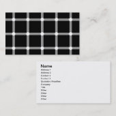 Modern zwart-wit optisch patroon visitekaartje (Voorkant / Achterkant)