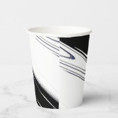 Modern zwart-wit papieren bekers (Rechts)