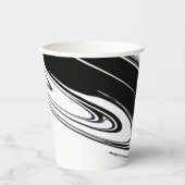 Modern zwart-wit papieren bekers (Voorkant)
