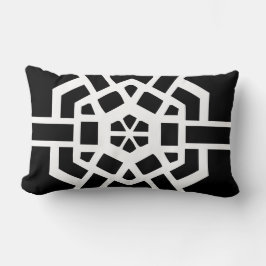 modern zwart - wit patroon kussen