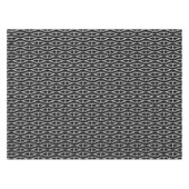 Modern zwart wit patroon tafelkleed (Voorkant (Horizontaal))
