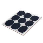 Modern zwart-wit patroon tegeltje (Zijkant)