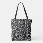Modern zwart-wit patroon tote bag (Achterkant)