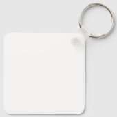 Modern zwart-wit patroon van een knuffel panda bee sleutelhanger (Achterkant)