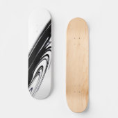 Modern zwart-wit persoonlijk skateboard (Voorkant)