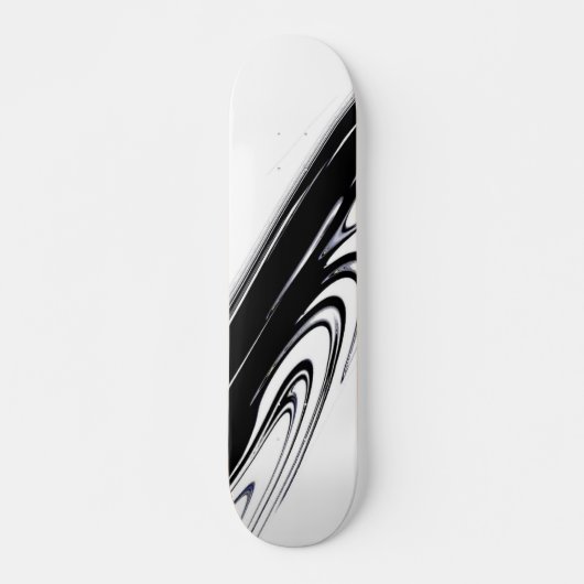 Modern zwart-wit persoonlijk skateboard (Voorkant)