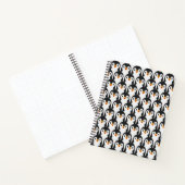 Modern zwart-wit pinguïnpatroon notitieboek (Binnen)