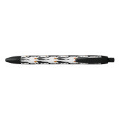 Modern zwart-wit pinguïnpatroon zwarte inkt pen (Achterkant)