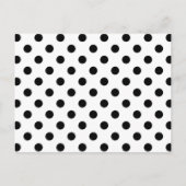 Modern Zwart Wit Polka Dots Vrolijk Kerstfeest Briefkaart (Achterkant)