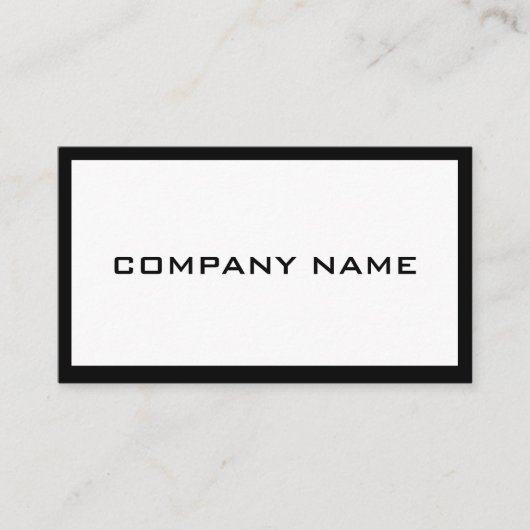 Modern zwart-wit professioneel Visitekaartje (Voorkant)