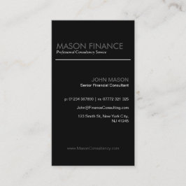 Modern zwart-wit - professioneel Visitekaartje