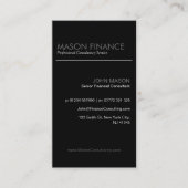 Modern zwart-wit - professioneel Visitekaartje (Voorkant)