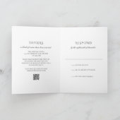 Modern zwart-wit QR Code Classy Wedding (Binnen)
