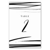 Modern Zwart Wit QR Code Trouwprogramma Kaart (Achterkant)