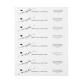 Modern Zwart Wit SAVE ONZE DATUM Trouwen (Vel)