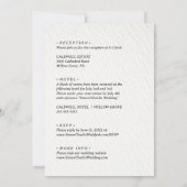 Modern Zwart-wit Save the Date Bruiloft Kaart (Achterkant)