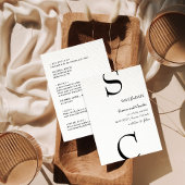 Modern Zwart-wit Save the Date Bruiloft Kaart