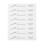 Modern Zwart Wit SAVE THE DATE Wedding (Vel)