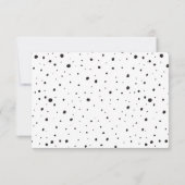 Modern zwart-wit script bedankkaart (Achterkant)