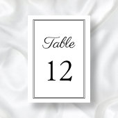 Modern zwart-wit script bruiloft kaart