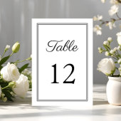 Modern zwart-wit script bruiloft kaart