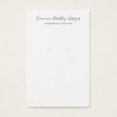 Modern zwart-wit script dat Kaarten voor beeldsche Visitekaartje (Voorkant)