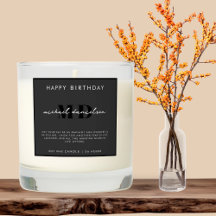 Modern Zwart & Wit Script Initiaal Monogram