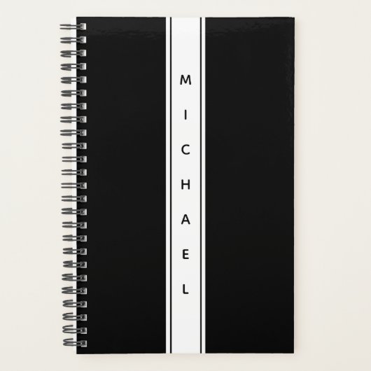 Modern zwart-wit simultaan planner (Voorkant)