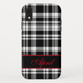 Modern zwart wit spelpatroon Case-Mate iPhone case (Achterkant)