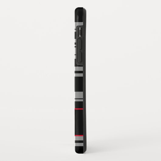 Modern zwart wit spelpatroon Case-Mate iPhone case (Achterkant/links)