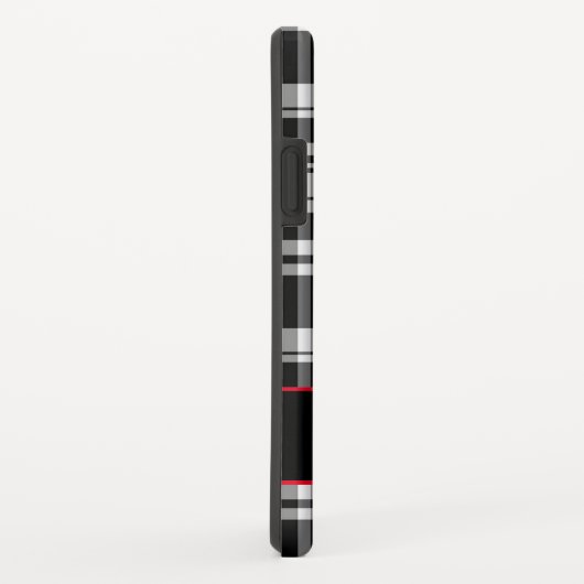 Modern zwart wit spelpatroon Case-Mate iPhone case (Achterkant/rechts)