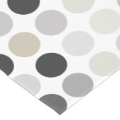 Modern zwart-wit stippenpatroon monogram korte tafelloper (Hoek)