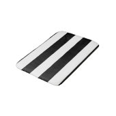 Modern zwart-wit Stripes patroon Badmat (Gekanteld)
