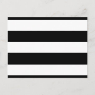 Modern zwart-wit Stripes patroon Briefkaart