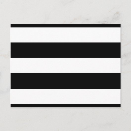 Modern zwart-wit Stripes patroon Briefkaart (Voorkant)