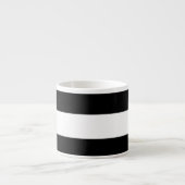 Modern zwart-wit Stripes patroon Espresso Kop (Voorkant)